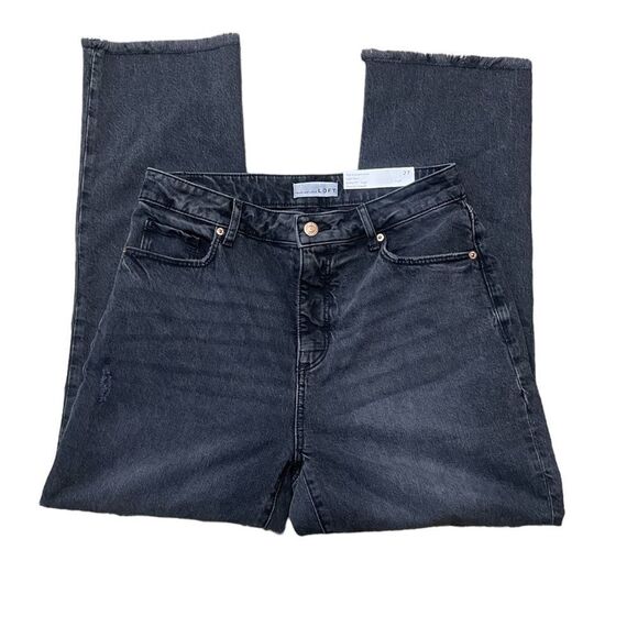 Ann Taylor LOFT Curvy The Straight Crop Jeans - Picture 6 of 16